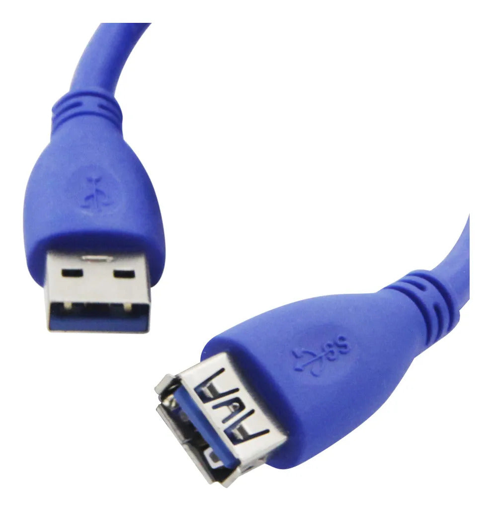 Cable Extensión Usb 3.0 Macho A Hembra 1 Metros High Speed