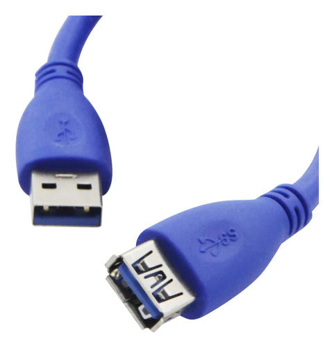 Cable Extensión Usb 3.0 Macho A Hembra 1 Metros High Speed