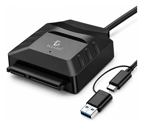 Adaptador Usb 3.0 A Sata 22 Pines Con Fuente De