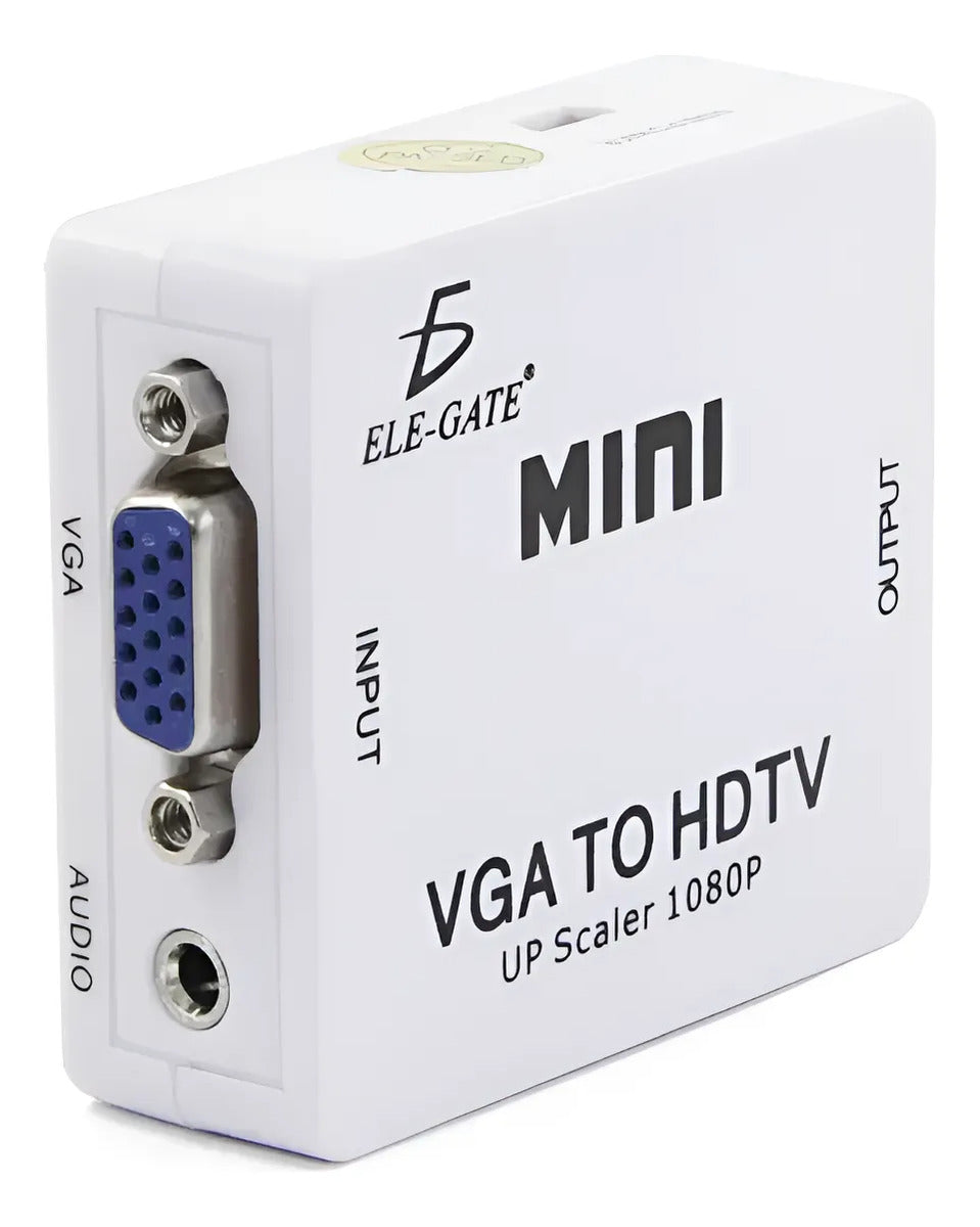 Mini convertidor adaptador de señal VGA a HDMI 1080p TV