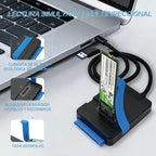 Adaptador Type C Usb 3.1 Gen2 A M.2 Nvme + Sata 2.5 3.5