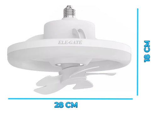 Ventilador De Techo Con Luz Led Con Tres Temperaturas De