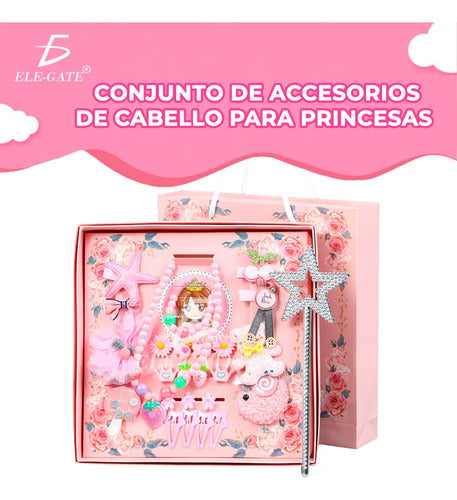 Conjunto De Accesorios De Cabello Para Princesas Niñas 28