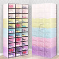Cajas organizadoras de zapatos apilables almacenaje 6 blanco