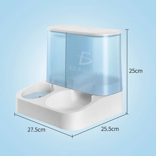 Dispensador Automático De Agua Y Croquetas Para Mascotas 1l