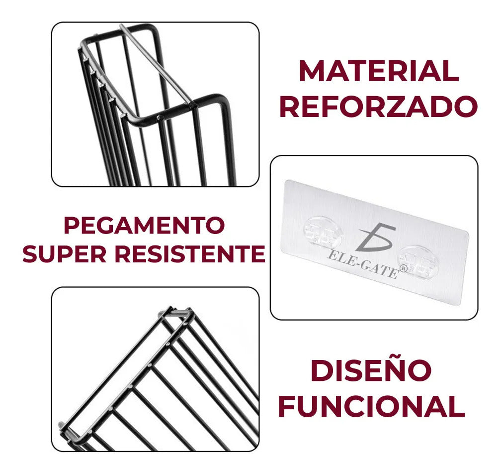 Soporte De Pared Baño Cocina Sala Resistente Porta Toallas