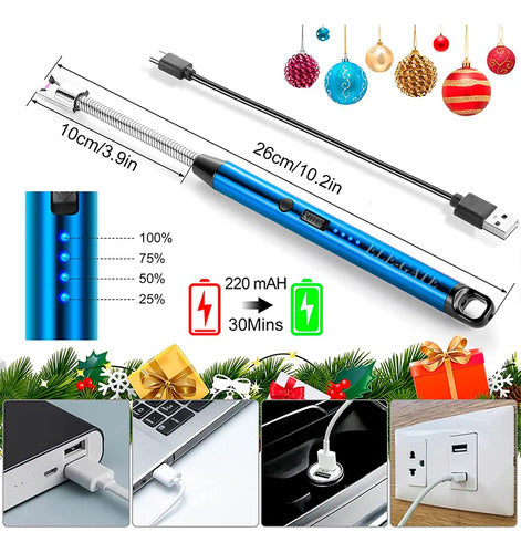 Encendedor Eléctrico De Cocina Recargable Usb