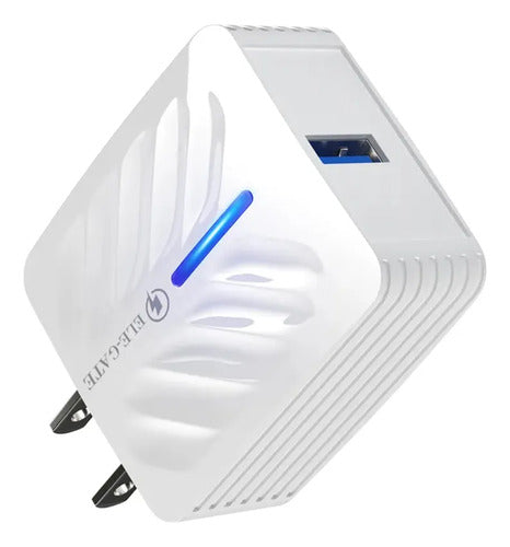 Cargador Quick Charge De Version 3.0 Con Conector Tipo V8
