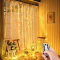 Cortina de luces LED con control remoto: 8 modos para crear