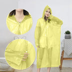 Capa Impermeable Portatil Para Lluvia Mujer Rojo M