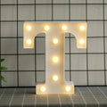 LED letras T 3D luces foco lampara decora abecedario