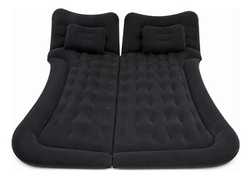 Colchón Inflable Para Auto Y Camping Con Bomba Cama