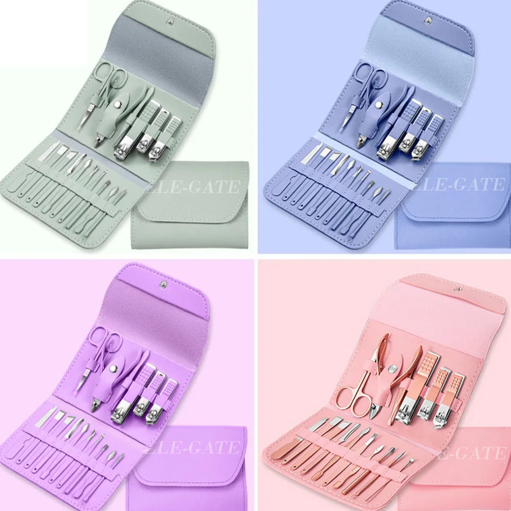 Set De Cortaúñas Profesional Para Manicura Y Pedicura