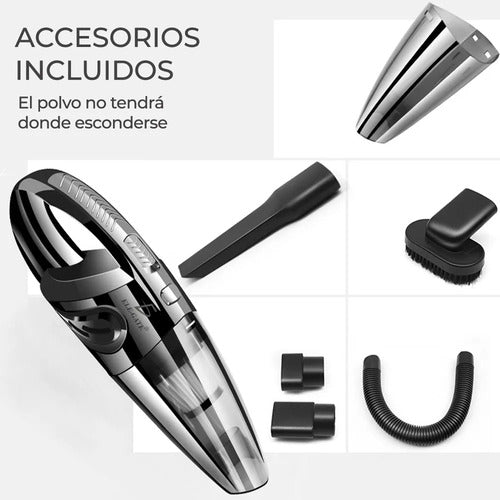 Aspiradora Manual Para Automóvil Y Hogar Blanco