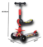 Patinete plegable para niños - resistente y duradero