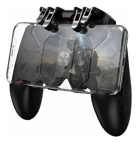 Control Gamer Móvil Con 4 Gatillos Mecánicos Y Diseño