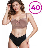 Brasier Con Tiras Traspirables Y Copa Completa Con Push Up Coral M