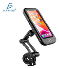 Soporte para teléfono impermeable de bicicleta motocicleta negro