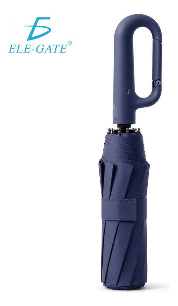 Paraguas Automático Plegable 23 Pulgadas Con Apertura Y Azul