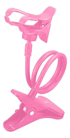 Soporte universal flexible celular para iPhone mesa cama rosa