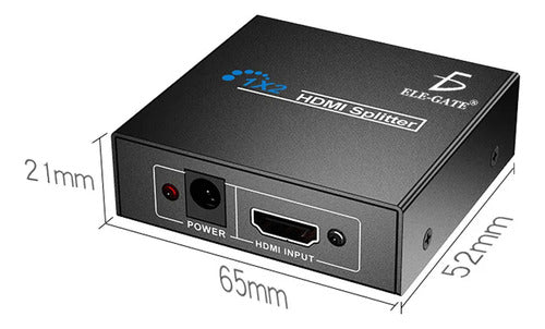 Splitter Hdmi 1x2 1080p Divisor De Señal