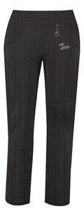 Pantalón elástico con forro térmico estilo ejecutivo negro XXL