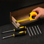 Kit de desarmadores con cinta métrica