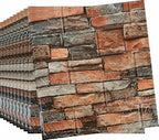 Paneles Xpe Autoadhesivos 10 Pzs Ladrillo Rústico 35 X 38.5