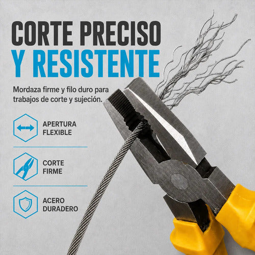 Juego De Herramientas 4 En 1 Desarmadores Pinzas Y Llave