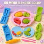 Set De Plastilina Infantil Con Moldes De Comida Y Sushi