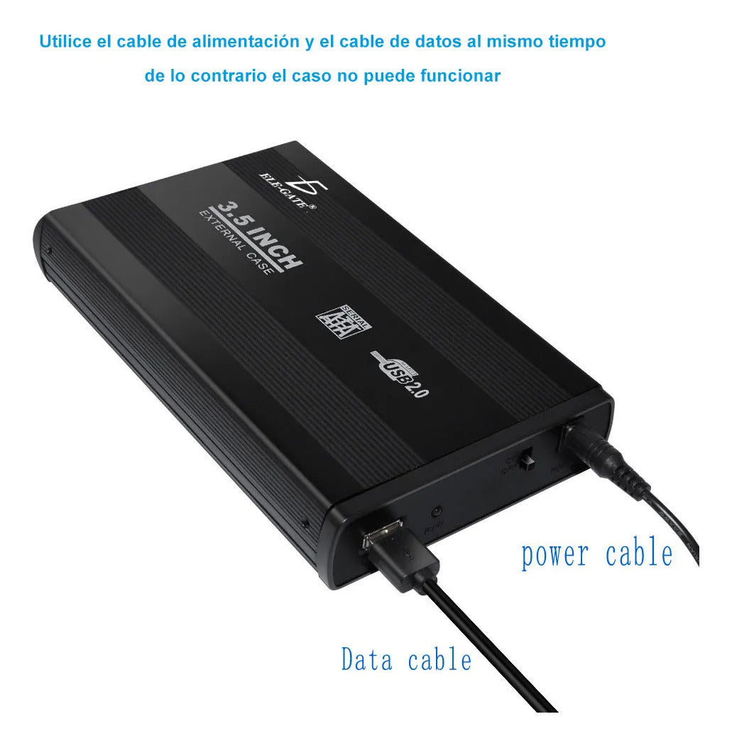 Gabinete Case Disco Duro Sata 3.5 Usb Externo 2.0