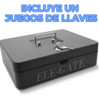 Caja Metálica Para Efectivo Y Monedas Con Cerradura Con.125