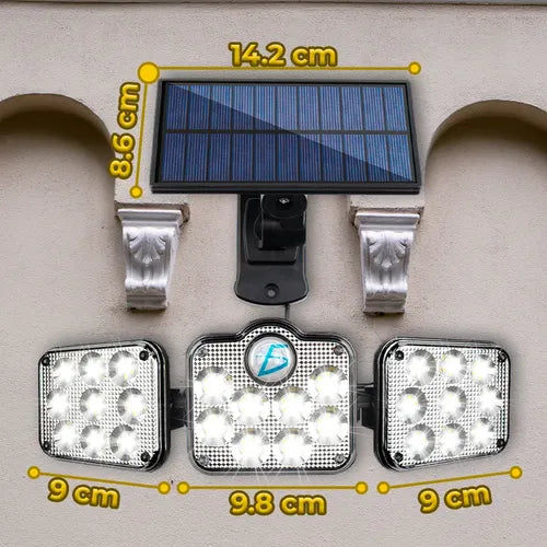 Lampara Led Solar Con Sensor De Movimiento Impermeables