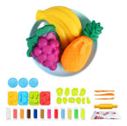 Kit De Plastilina Infantil Con Moldes De Frutas Y Verduras