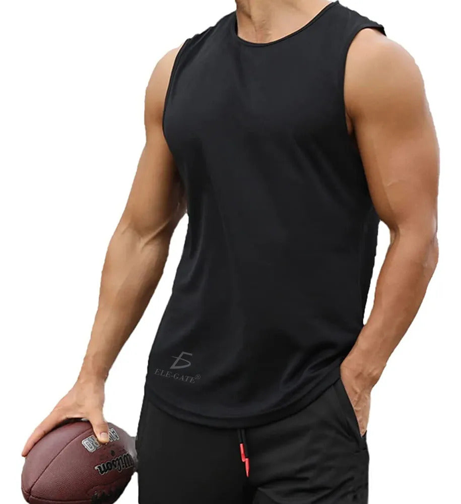 Camiseta Sin Mangas Con Tecnología Avanzada Para Atletismo Agua Xl