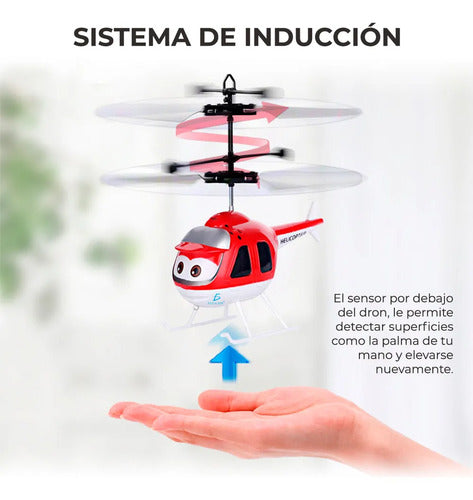 Juguete De Helicóptero Con Sensor Recargable