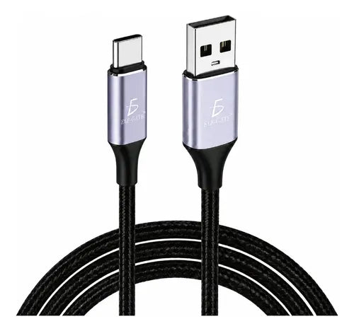 Cable Usb-a A Usb-c De 2m Nylon Trenzado Carga 3a Y