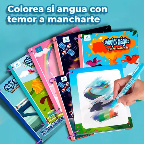 Libro Mágico Infantil Para Colorear Diseño De Princesas