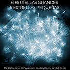 Cadena De Luz Led Estrella Luces De Decoración Navideña 2.5m