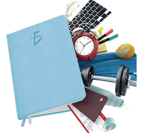 Cuaderno Con Forro De Piel Sintética Tamaño A5 120 Hojas