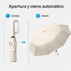 Paraguas Automático Plegable 23 Pulgadas Con Apertura Y Azul