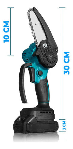 Motosierra eléctrica portatil inalámbrica mini con 2BATERÍAS