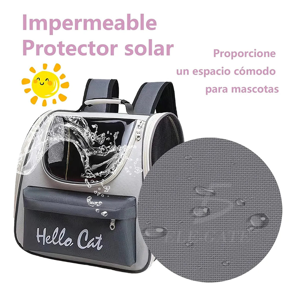 Mochila Para Mascotas Diseño Ventilado Transpirable