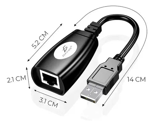 Extensor Usb 50m Por Cable Utp
