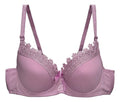 Brasier con encaje de copa completa rosa M