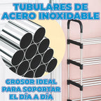 Zapatera Armable De 6 Niveles De Acero Inoxidable