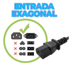 Cable De Alimentación Para Monitor, Cpu, Impresora, Tv Ele-gatewi.62 De 1m De Largo