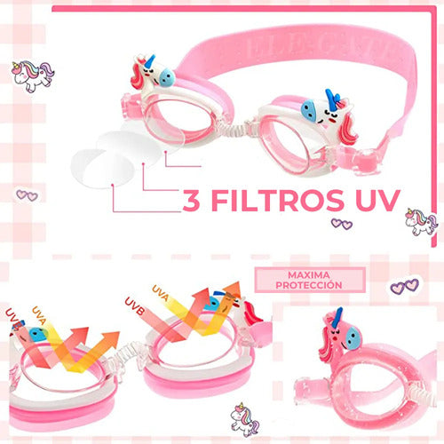 Gafas De Natación De Visión Clara Para Niños Y Niñas