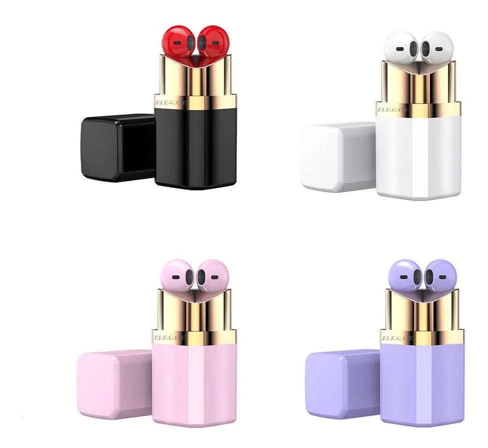 Elegate Auriculares Bluetooth Para Mujer Tipo Lápiz Labial Lavanda