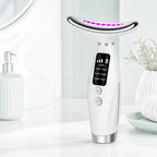 Masajeador Facial Y De Cuello Con Cabezal Curvo, Luz